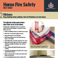 Home Fire Safety Fact Sheet - Kitchen fire safety