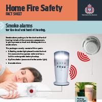Home Fire Safety Fact Sheet - Smoke alarms for the deaf