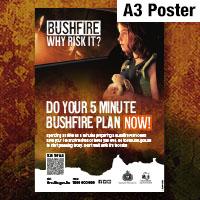 Do Your 5 Minute Bushfire Plan Now - A3 Poster 2