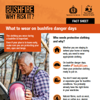 What to wear on bushfire danger days