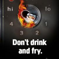 Do not drink and fry A3