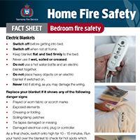 Home Fire Safety Fact Sheet - Bedroom fire safety