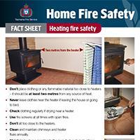 Home Fire Safety Fact Sheet - Heating fire safety