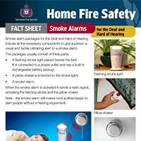 Home Fire Safety Fact Sheet - Smoke alarms for the deaf