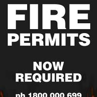 Fire Permits Now Required A4 Poster
