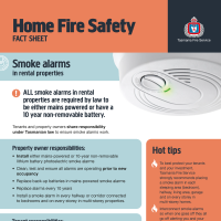 Home Fire Safety Fact Sheet - Smoke alarms in rental properties